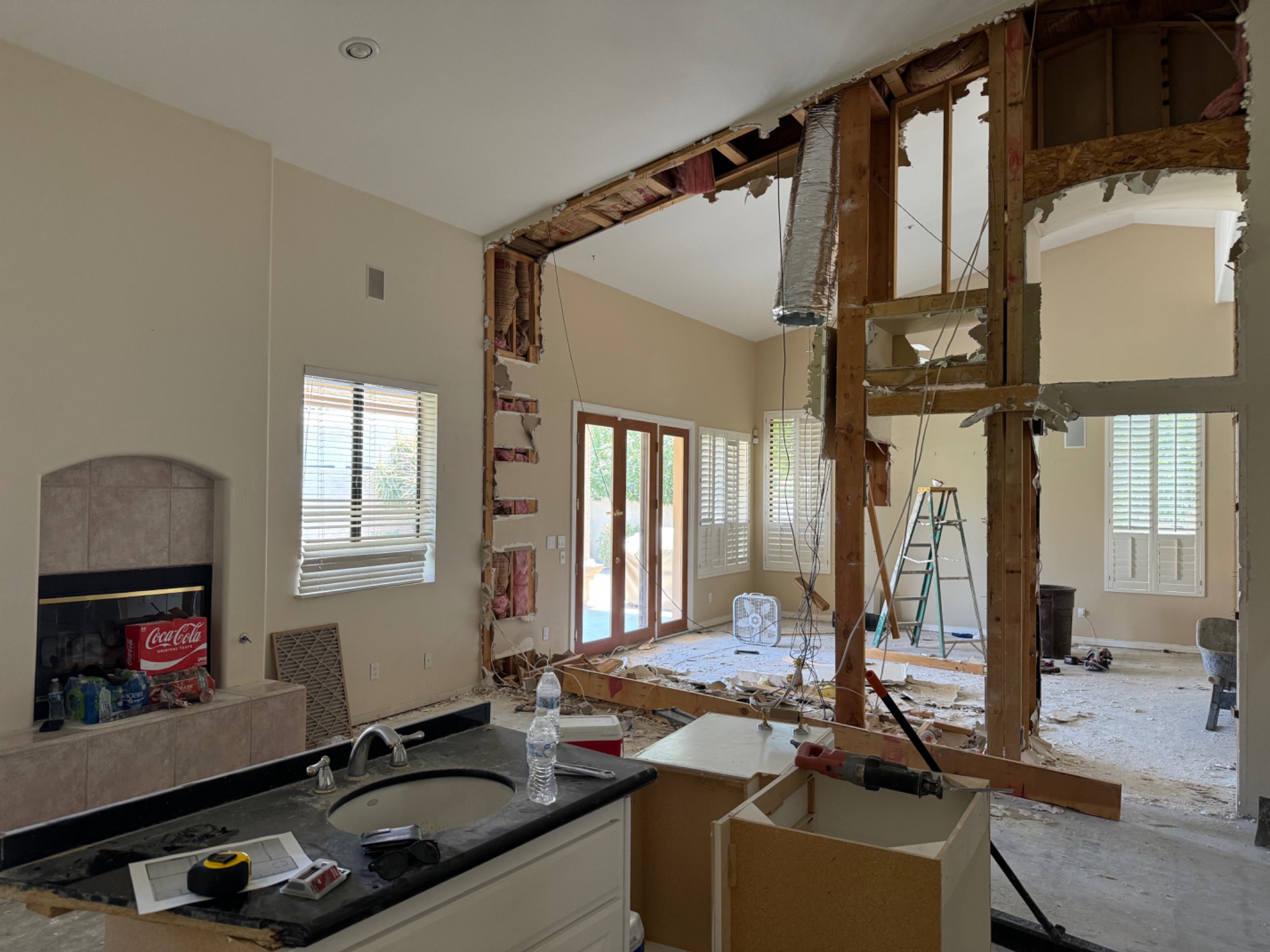 From divided rooms to connected living: during the remodel